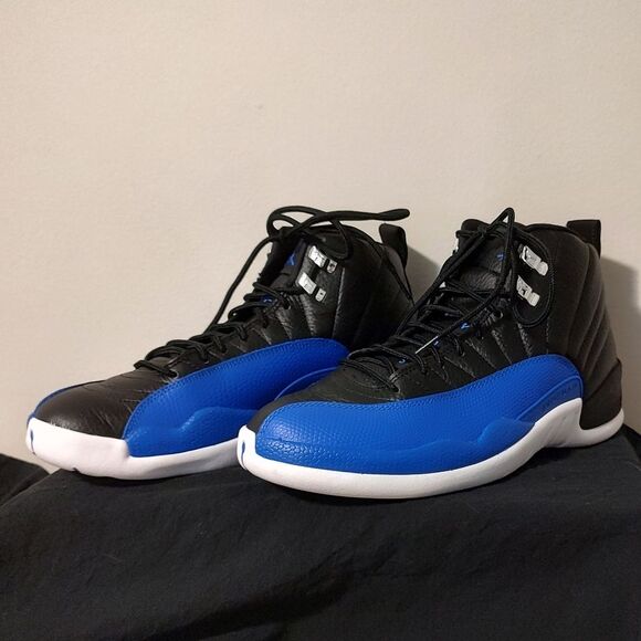 Black and Blue High-Top Sneakers main image 4